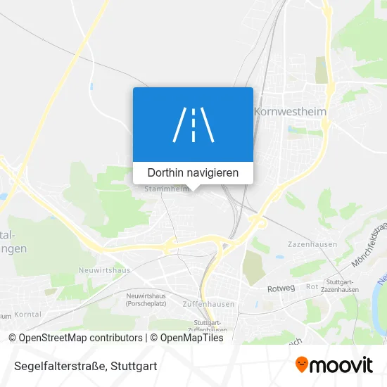 Segelfalterstraße Karte