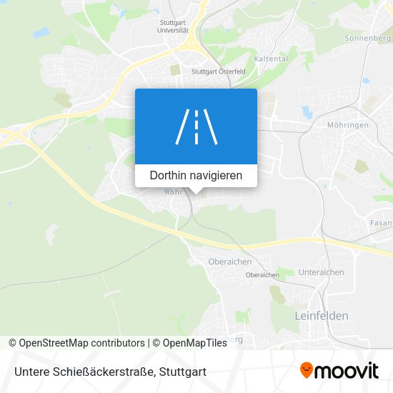 Untere Schießäckerstraße Karte