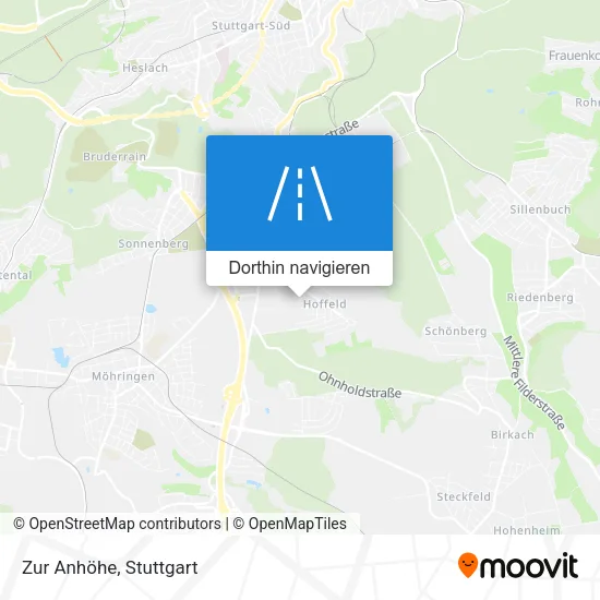 Zur Anhöhe Karte
