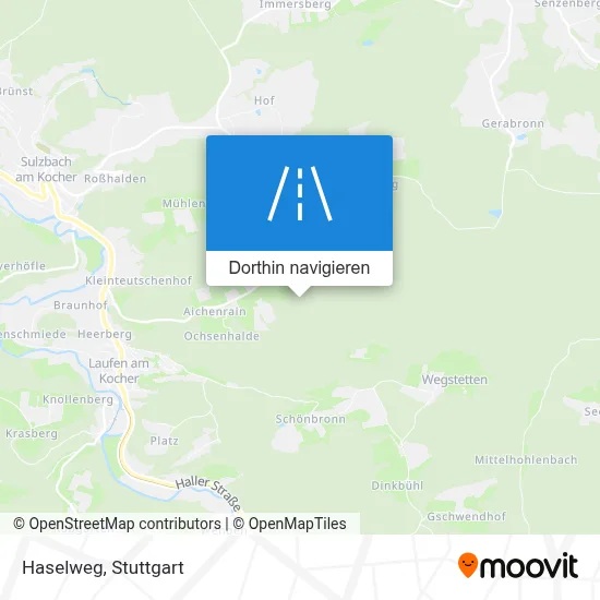 Haselweg Karte