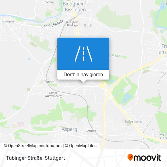 Tübinger Straße Karte