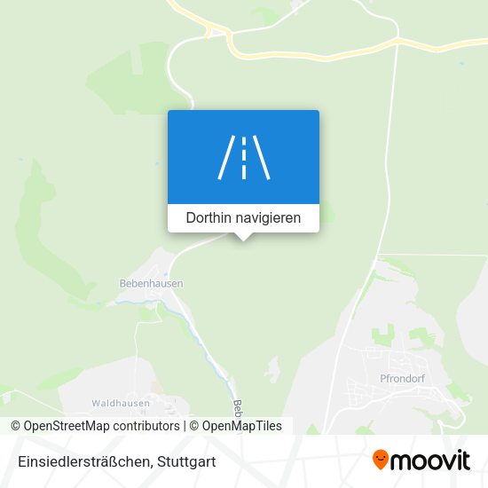 Einsiedlersträßchen Karte