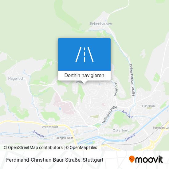Ferdinand-Christian-Baur-Straße Karte