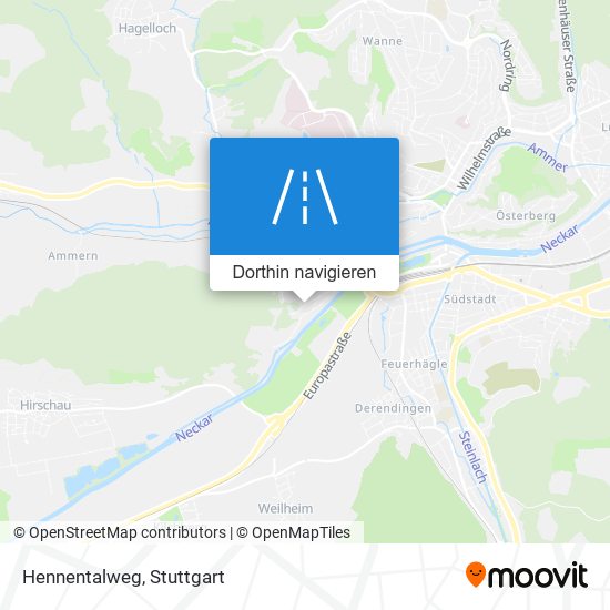 Hennentalweg Karte