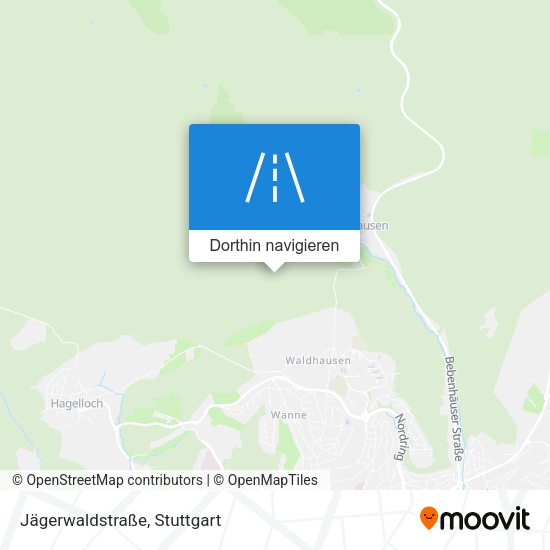 Jägerwaldstraße Karte