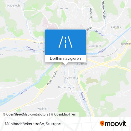 Mühlbachäckerstraße Karte