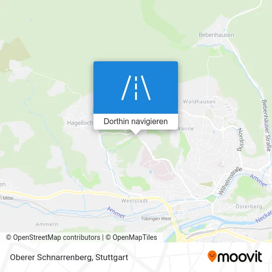 Oberer Schnarrenberg Karte