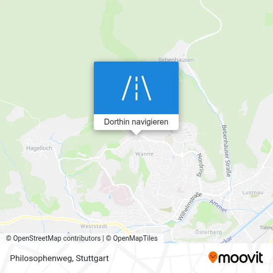 Philosophenweg Karte