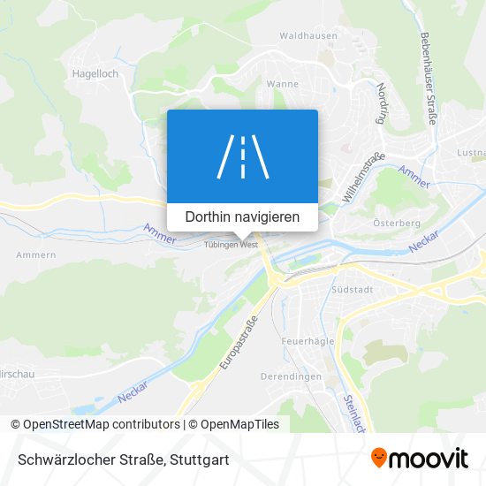 Schwärzlocher Straße Karte
