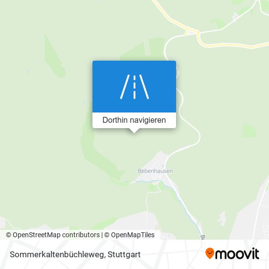 Sommerkaltenbüchleweg Karte