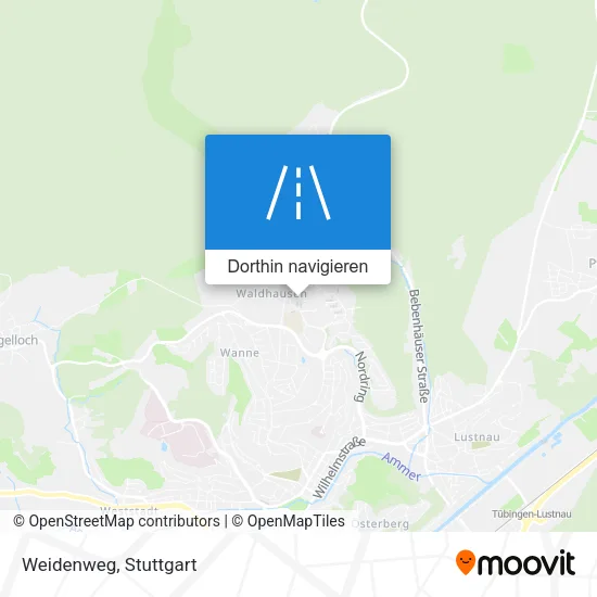 Weidenweg Karte