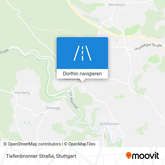 Tiefenbronner Straße Karte