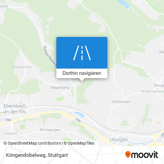 Köngendobelweg Karte