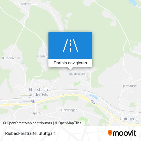 Riebäckerstraße Karte
