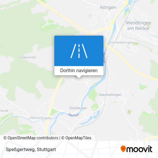 Speßgertweg Karte