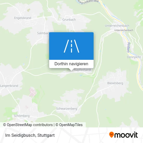 Im Seidigbusch Karte