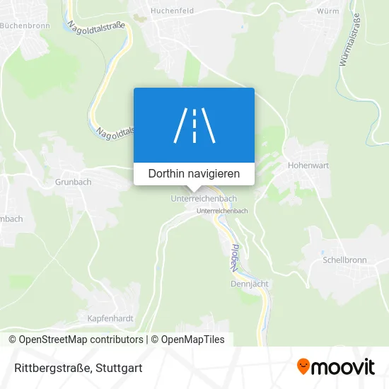 Rittbergstraße Karte