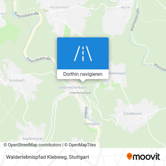 Walderlebnispfad Klebweg Karte
