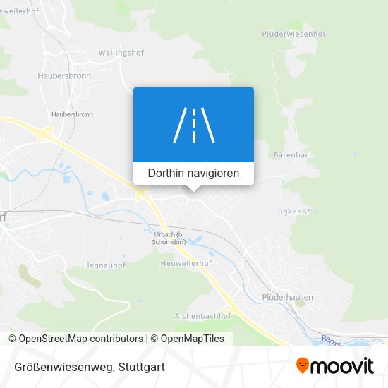 Größenwiesenweg Karte