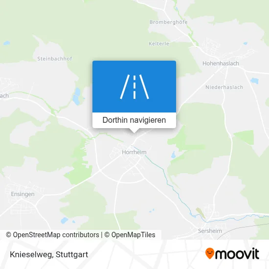 Knieselweg Karte