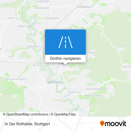 In Der Rothalde Karte