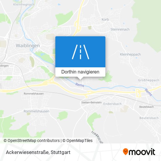 Ackerwiesenstraße Karte