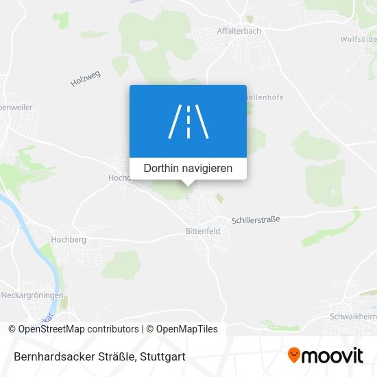 Bernhardsacker Sträßle Karte