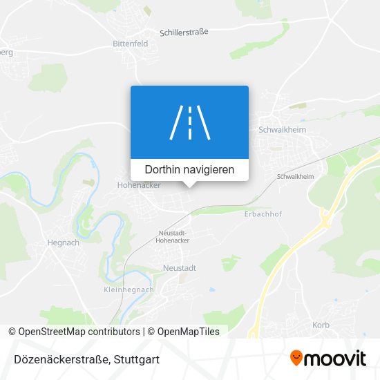 Dözenäckerstraße Karte