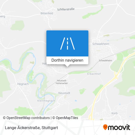 Lange Äckerstraße Karte