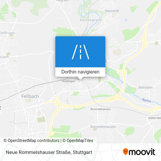 Neue Rommelshauser Straße Karte