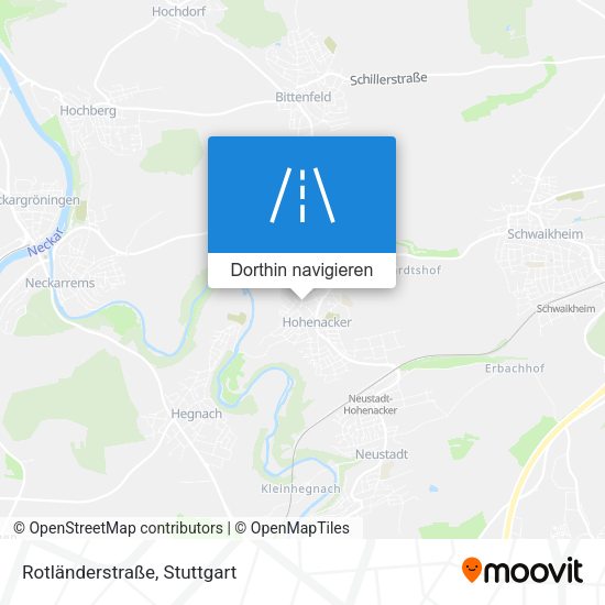 Rotländerstraße Karte