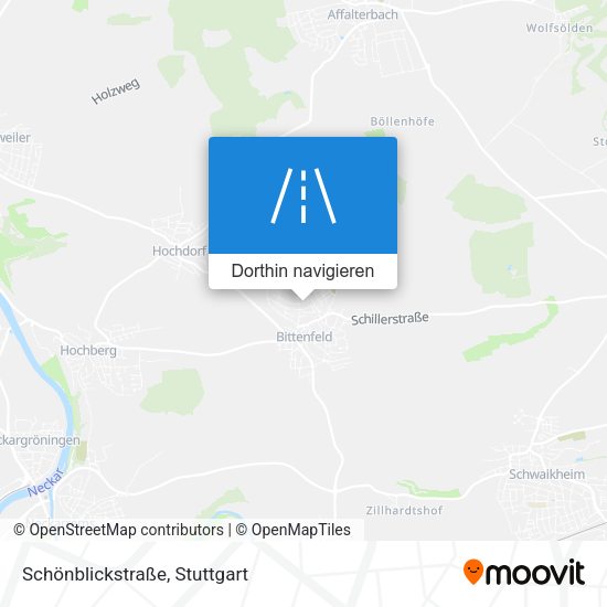 Schönblickstraße Karte