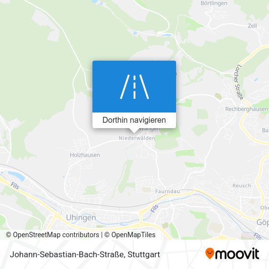 Johann-Sebastian-Bach-Straße Karte