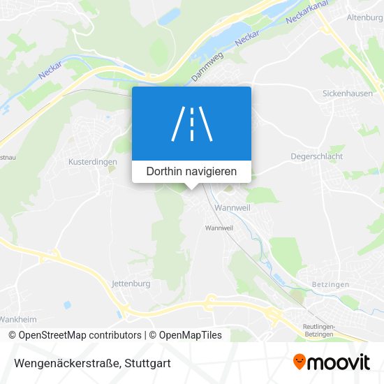 Wengenäckerstraße Karte