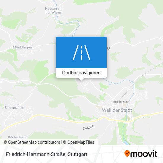 Friedrich-Hartmann-Straße Karte
