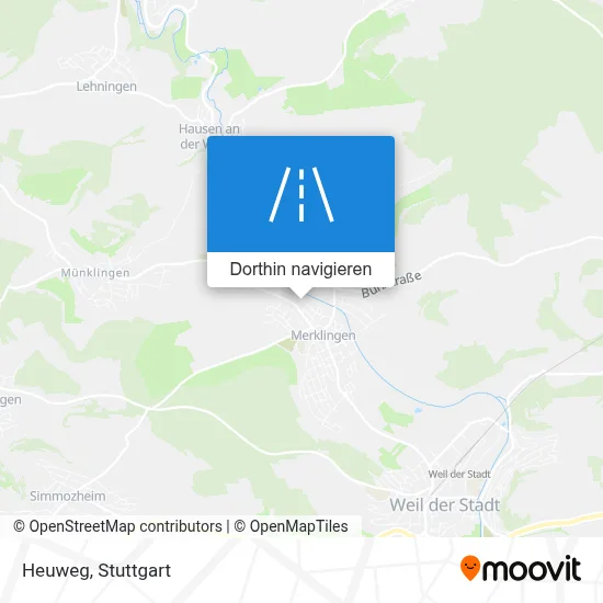 Heuweg Karte
