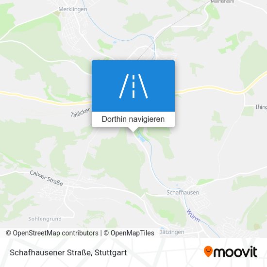 Schafhausener Straße Karte