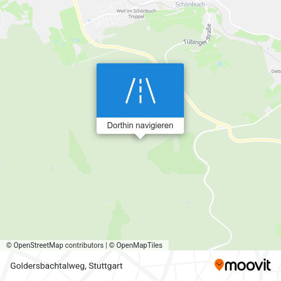 Goldersbachtalweg Karte