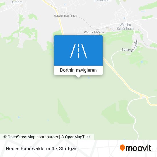 Neues Bannwaldsträßle Karte