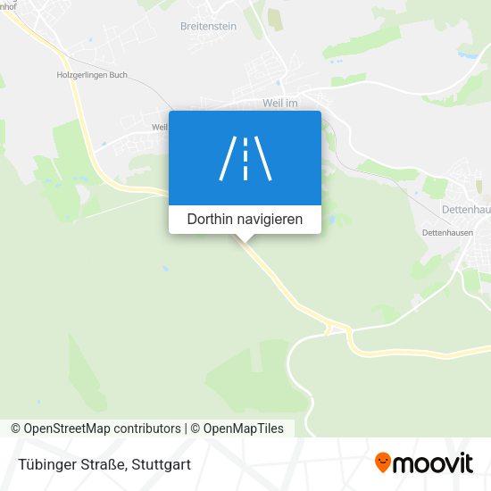 Tübinger Straße Karte