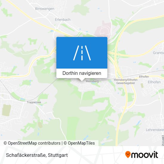 Schafäckerstraße Karte