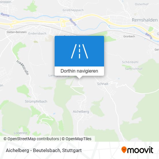 Aichelberg - Beutelsbach Karte