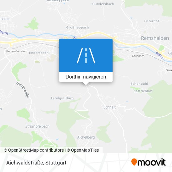 Aichwaldstraße Karte