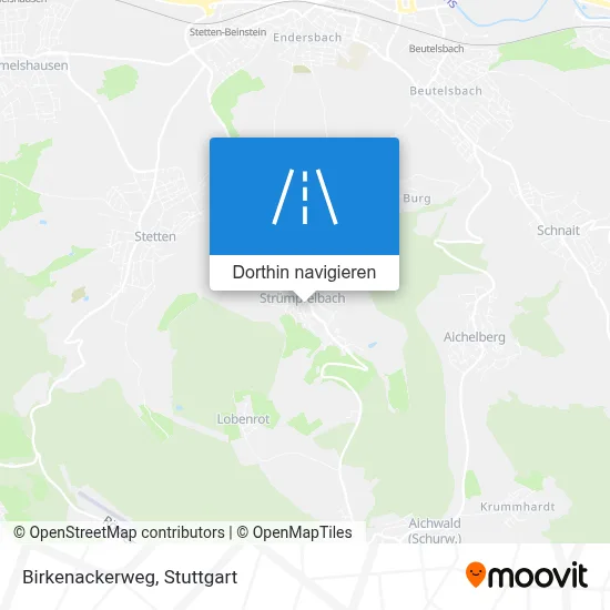 Birkenackerweg Karte