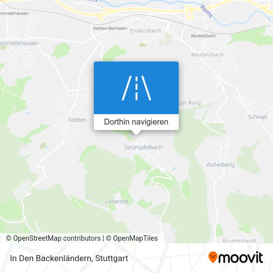 In Den Backenländern Karte