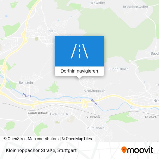 Kleinheppacher Straße Karte