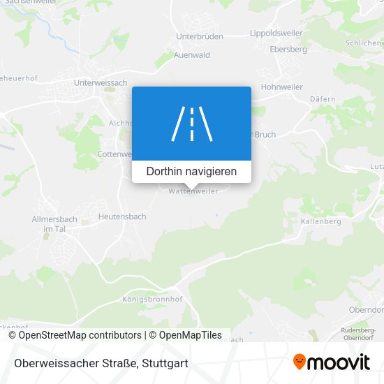 Oberweissacher Straße Karte
