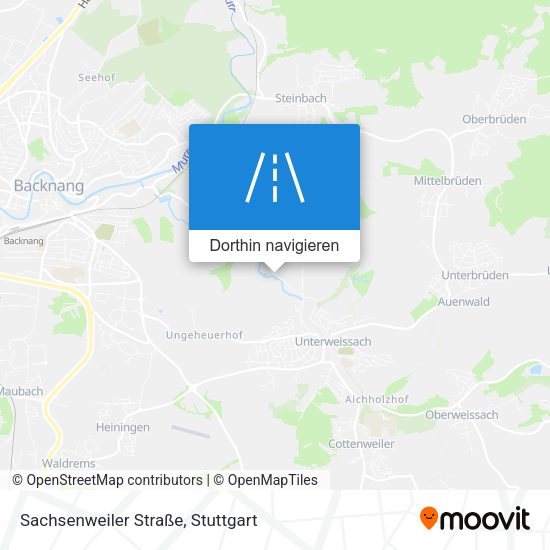 Sachsenweiler Straße Karte