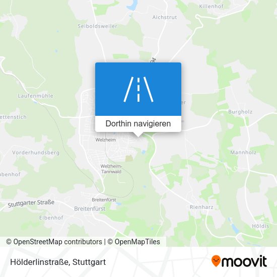 Hölderlinstraße Karte