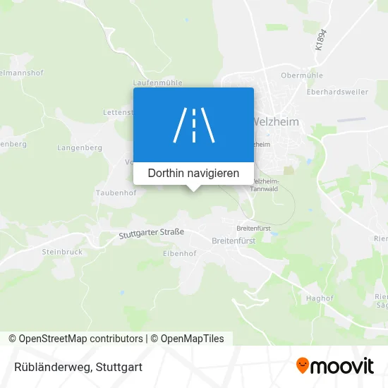 Rübländerweg Karte